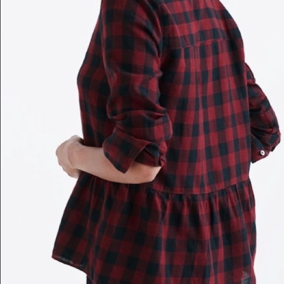 Madewell Buffalo Plaid Top - Picture 4 of 5